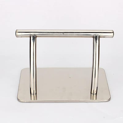 Roestvrijstalen Voetensteun - Voetenbank Salon - Kappersdiensten - Modern Chic Ontwerp - 34x23x7 cm