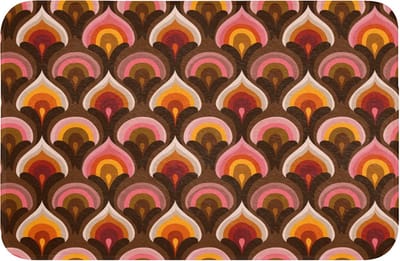 WC mat 60x40 cm - Antislip - Patroon - Retro - Kleurrijk - Toiletmat - Vloermat - Douchemat - Toilet tapijt - Toiletmatten