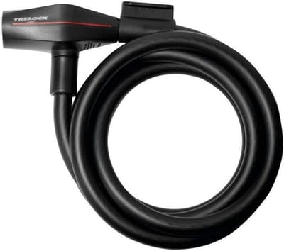Fiets Kettingslot - Spiraalkabel - Fiets Beveiligen - Met Houder - 180 cm - Zwart