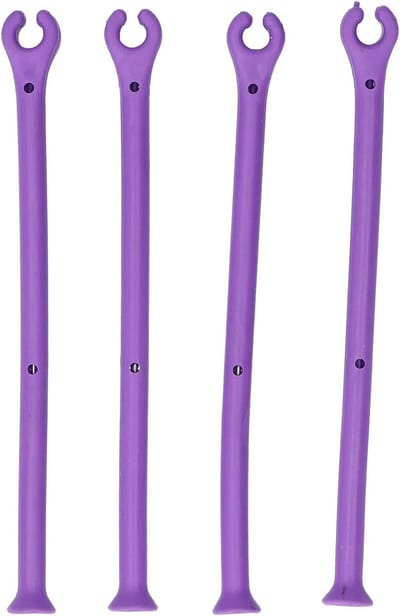 Wijnglas Houders - Vaatwasser Accessoire - Bescherming Glazen - Verstelbaar Siliconen - 4 stuks - Paars