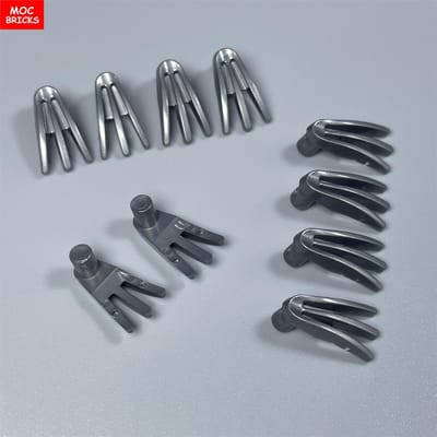 10 stuks MOC Bakstenen Figuur Handen 10187 Lichtgevende Klauw Vechter Wapens Gereedschap DOE-HET-ZELF Speelgoed Educatieve Bouwstenen Kinderen Cadeaus