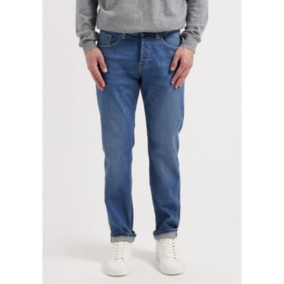 Mud Jeans Hank Mid Tapered Medium Heritage Maat: W28L34 | Relaxed Jeans Outlet | Heren | Blauw