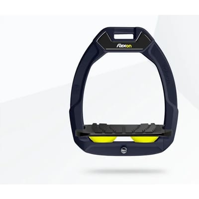 Veiligheidspalonnen Paardrijden Ingebouwde Grip Marine/Zwart/Geel Flex-On Safe-On