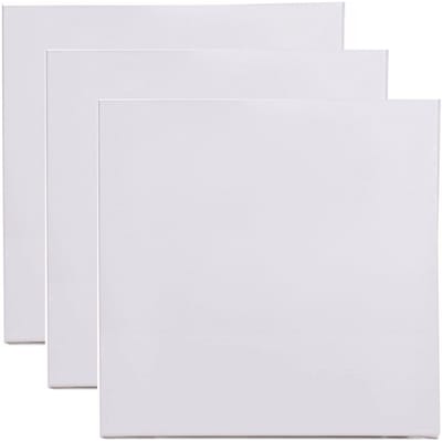 Benson Schildersdoek - 3x - 30 x 30 cm - blanco canvas - katoen - 280 grams