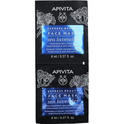 Express Beauty Hydraterend en Antivervuiling Gezichtsmasker met Zee Lavendel 2 x 8 ml