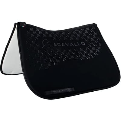 Dressuurmat voor paard met bamboevezel kussen eronder Acavallo Lycra Gel Grip