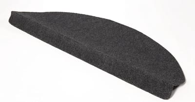 Famanu – Trapmatten halfrond 15 stuks – zelfklevend veiligheid traptapijt – ca. 23 x 65 cm – zwart