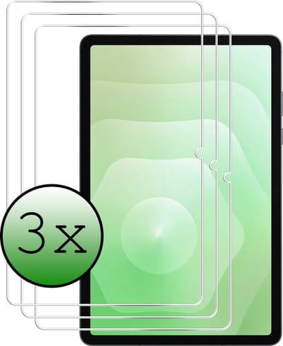 Screenprotector - 3 Stuks Geschikt voor Samsung Galaxy Tab S11 - Extra Sterk - Beschermglas - Gehard Glas - Tempered Glass - Screen Protector