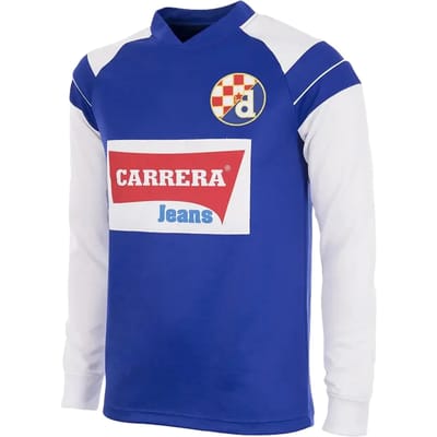 COPA - GNK Dinamo Zagreb 1990 Retro Voetbalshirt - Heren - Blauw - Wit - S