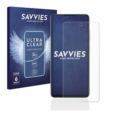 Savvies - Screenprotector voor Samsung Galaxy A52 / 5G - Folie Beschermfolie transparant 6 Stuks