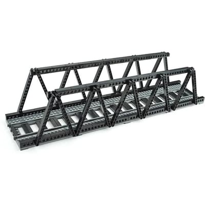 MOC Stads Treinrails Kruispunt Wissel Flexibele Vorkvormige Bergop Rechte Gebogen Spoor Bouwsteen Bakstenen Creatief DIY Speelgoed