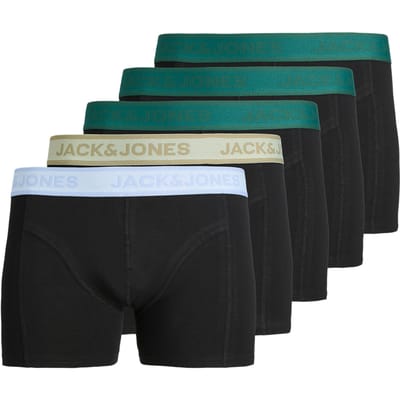 JACK&JONES - JACWESLEY SOLID TRUNKS 5 PACK - Heren - Onderbroeken