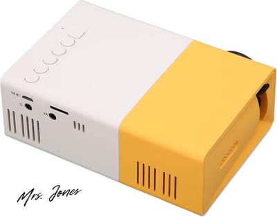 Mrs. Jones Draagbare Film Projector voor USB HD Multimedia Interface Geheugenkaart Micro USB of USB C Smart HD 1080P HiFi voor Ps4 voor Ps5 Tablet Laptop en Telefoon. .