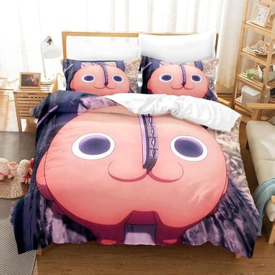 Chainsaw Man Pochita Beddengoed Collectie Enkel Twin Volledig Queen King Size Bed Collectie Volwassen Kind Slaapkamer Dekbedovertrek Collecties Anime Met Beddengoed US Twin 173x218cm