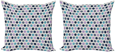 ABAKUHAUS Geometrische Kussenhoes – 2x40x40 cm – Dubbelzijdig