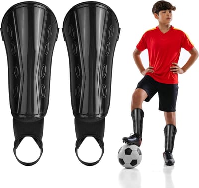 Ademende Voetbalscheenbeschermers voor Kinderen - Verminder Stoten en Letsel