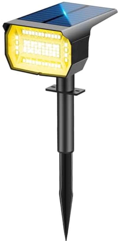 Zonnelamp voor Buiten met 72 LEDs - Waterdichte Buitenspot met 3 Modi en 2-in-1 Functie
