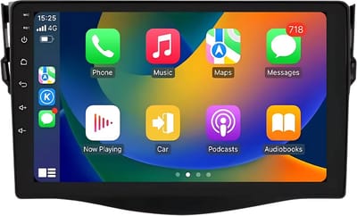 Autoradio met bluetooth - Carplay - Voor Toyota RAV4 (2006-2012) - Geschikt voor Apple en Android - Stereo - Navigatie - Navigatiesysteem auto - 2GB 64GB