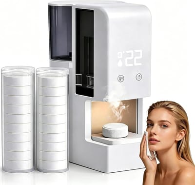 Handdoekverwarmer Machine - Warme Handdoeken Dispenser - Gezichtsverzorging Thuis - 5 Seconden Warmte - 20 Handdoeken - Wit