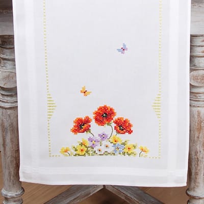 Vervaco - Loper kit - Wilde voorjaarsbloemen - PN-0145163 - Borduren - Borduurpakket - Borduurpakket volwassenen - Borduurpakket kind