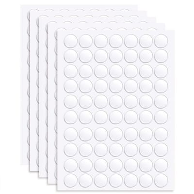 Dailygoods- Dubbelzijdige Tape 350 Stuks - Ronde Transparante Plakbandpunten - Verwijderbaar - Waterdicht - Multifunctioneel - 10 mm Diameter - Plakband