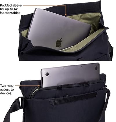 Moderne 15 inch schoudertas met laptopvak en verstelbare schouderriem