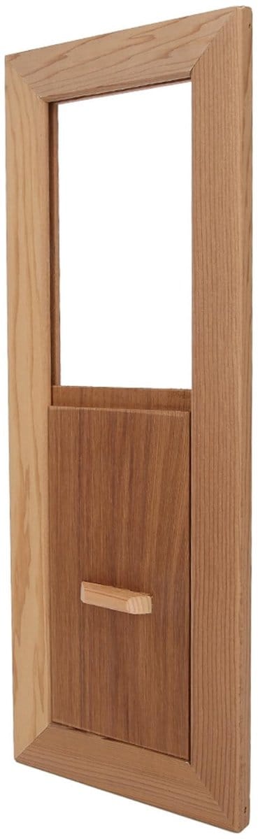 Dailygoods- Sauna Vent Hoogwaardige Hemlock - Verstelbaar Ventilatieventiel - Praktisch Accessoire - Duurzaam Hout - Goed Ventilatie-effect - Voor Saunaruimte
