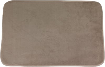 Badmat SIDNEY effe motief - Taupe - Polyester - 40 x 60 cm - Badkamer - Bad - Badmat - Huis - Interieur