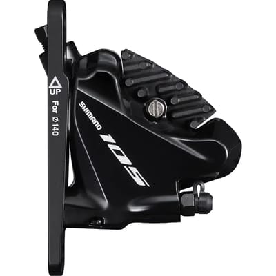 Schijfremset (voor) 2-speed Shimano 105 R7020 / R7070 Flat Mount - Zwart