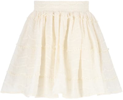 Nono Ninu Skirt With Pompoms - Jurk - Meisjes - Ecru - Maat 104