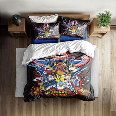 Splat Squad Dekbedovertrekset zonder laken King Queen Double Full Twin Single Maat Bedlinnenset 135x200cm