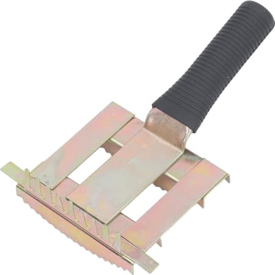 Peigne de mue pour bétail Soulagement des démangeaisons Brosse métallique pour poils de vache Outils de toilettage avec poignée douce pour doré