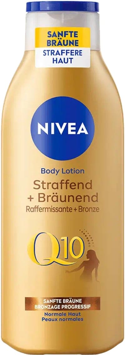 NIVEA Q10 Firming + Tanning, Lotion, Unisex, Stralend, Elasticiteit, Verstevigen, Universele huid, 200 ml, Fles