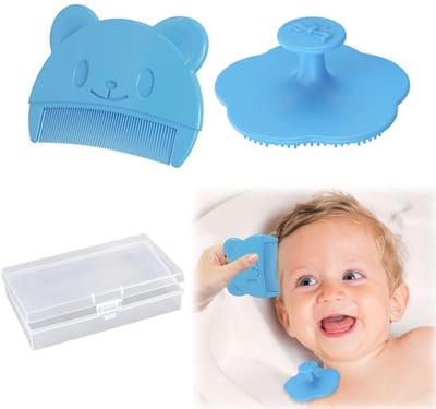 Store_8 - Babyborstel - Siliconen babykam - Zachte hoofdhuidmassage