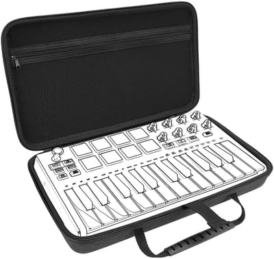 Dailygoods - Hardshell-hoes - Beschermhoes voor MIDI-controller - Donkergrijs - Ultra-draagbaar - Veilig opbergen - Geschikt voor Mini MK3 -...