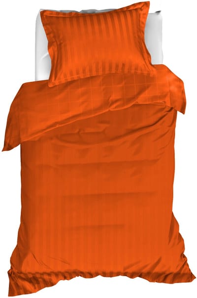 De Witte Lietaer Dekbedovertrek Zygo Gold Flame - 140 x 200/220 cm - Oranje - Katoen Satijn