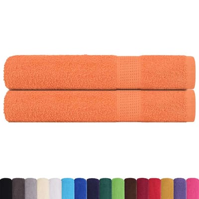 vidaXL - Saunahanddoeken - FROGN - 2 - st - 80x200 - cm - 360 - g/m² - oranje