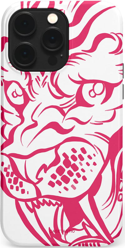 Casetastic Hoesje Geschikt voor Apple iPhone 14 Pro Max Magsafe - Stijlvolle Beschermende Duo-layer Case - Scherpe Strepen