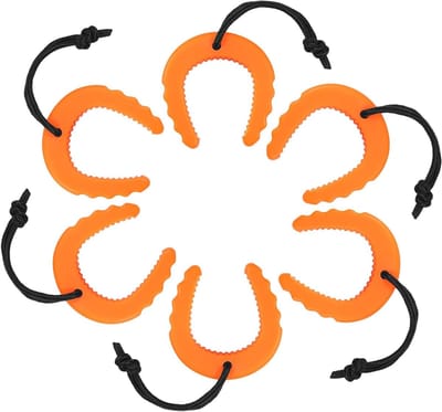 Deurstoppers Set - Noodstoppers - Veilige Deur - Draagbaar Ontwerp - 6 Stuks - Oranje