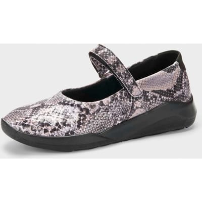 Ballerina's in animal-look - grijs / beige / gedess. - Gr. 36 van Goldner Fashion