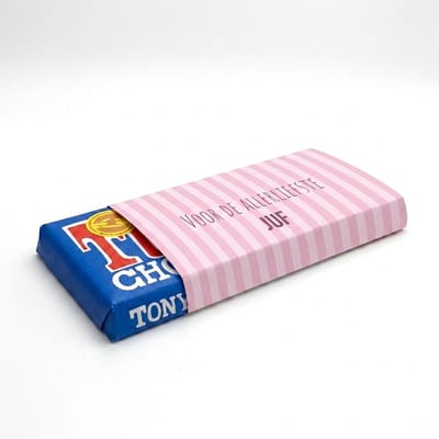Tony Chocolade | Chocoladecadeaus | Bedankt | Cadeau | Allerliefste Juf | Puur | Fotofabriek