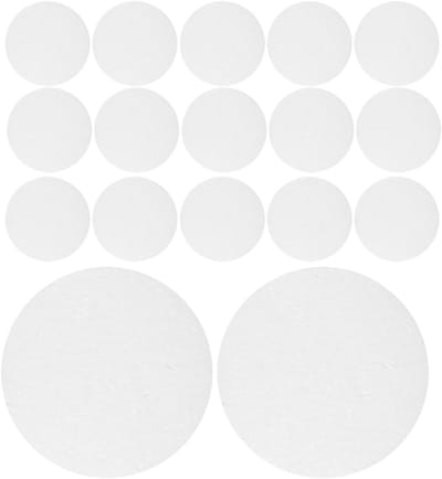 Ronde Foam Blokken - Schuim Cilinders - DIY Knutselen - Lichtgewicht Materiaal - 7.5 x 7.5 x 2.5 cm - Wit