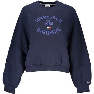 Tommy Hilfiger Blauwe Katoenen Dames Sweatshirt