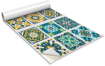 Wallfluent Meubelfolie - Lapwerk Meubelsticker - 100 cm x 50 cm - Veelkleurig Meubelfolie - Kastfolie - Plakfolie Mat - Plakfolie Meubels - Kastdeuren Folie - Folie Voor Meubels