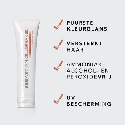 Sebastian Professional Cellophanes Cinnamon Red Kleurglansbehandeling - 300 ml - Voor alle Haartypen