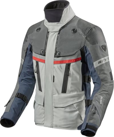 REV'IT! Dominator 3 GTX Jas Zilver Blauw - Maat XL - Jas