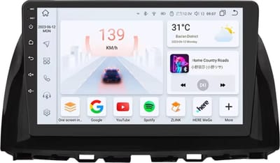 Autoradio met bluetooth - Carplay - Voor Mazda CX5 CX-5 CX 5 (2012-2015) - Geschikt voor Apple en Android - Stereo - Navigatie - Navigatiesysteem auto - 6G 64G