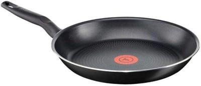 Koekenpan - Koekenpan met anti-aanbaklaag - Eten Bakken - Roestvrij staal - 24 cm - Zwart