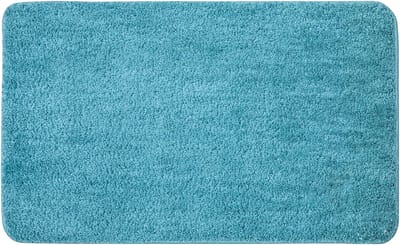 STAR&STER Badmat 40x60 cm – Blauw – Antislip & Absorberend – Zachte Wasbare Voetmat voor Badkamer, Slaapkamer & Woonkamer