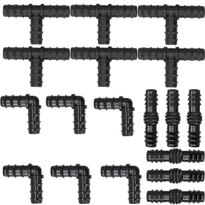 18 Stuks/Set Slangconnector Druppelirrigatiesysteem Tuin 1/2 Slang Druppelirrigatie Accessoires gray